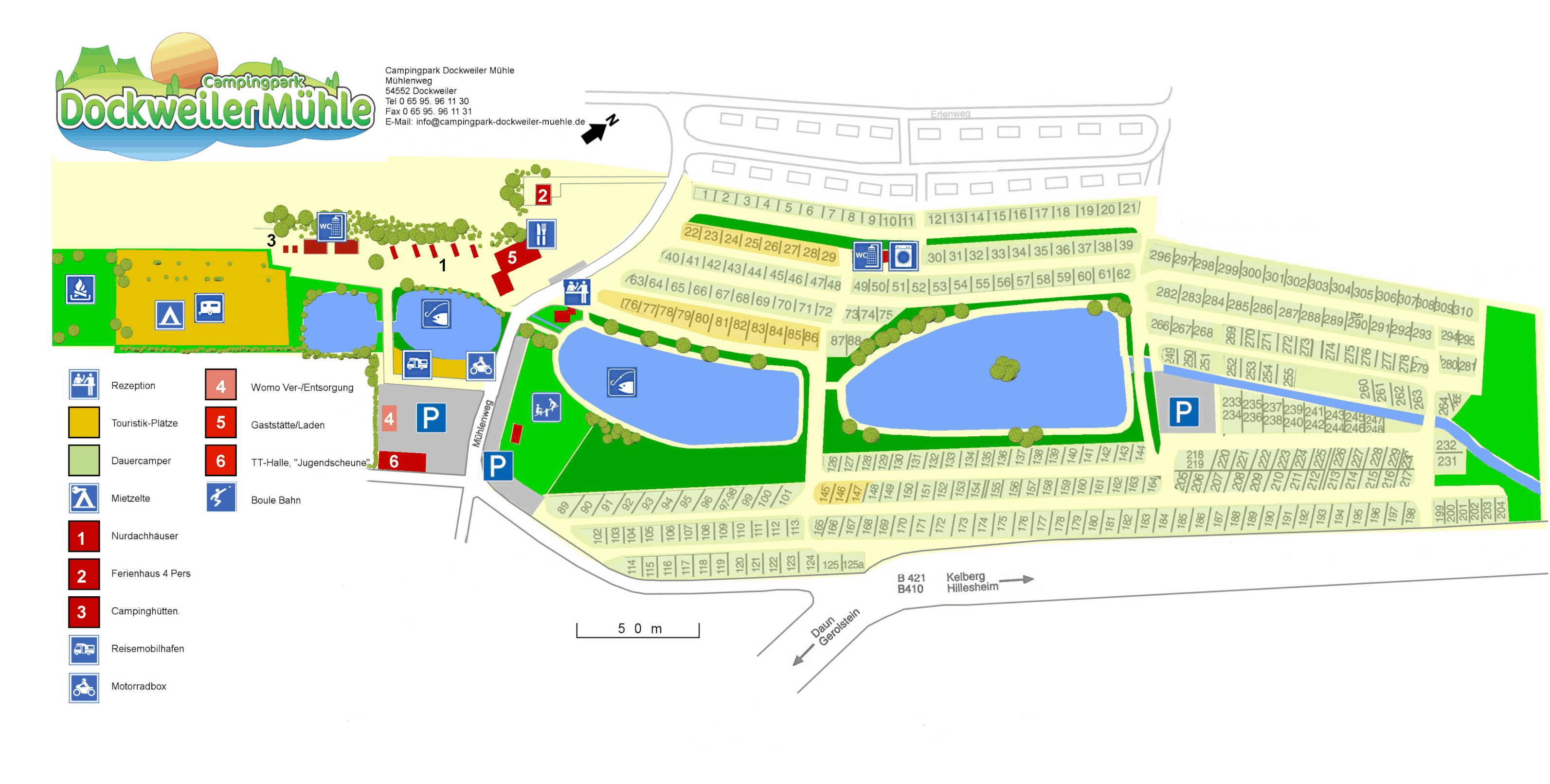 Lageplan - Campingpark Dockweiler Mühle